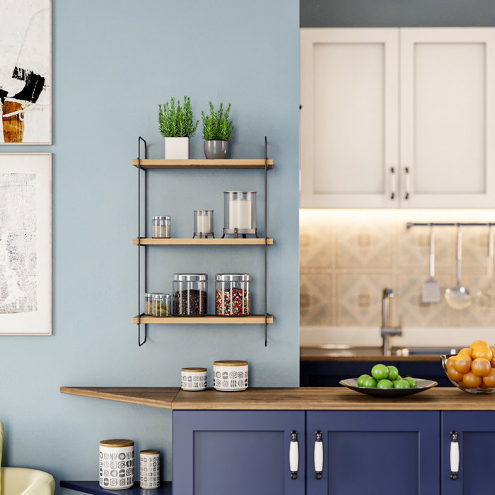 Hanah Home Estantería Industrial de Pared Pino Atlántico Hanah Home Estantería Industrial de Pared Pino Atlántico